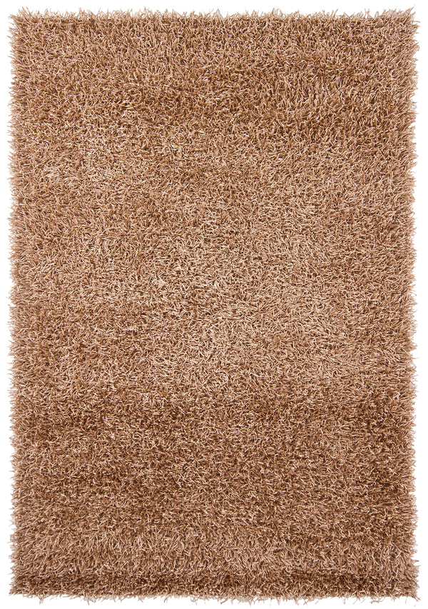 Chandra Rugs Zara 100% Polyester Hand-Woven Contemporary Rug Tan 9' x 13'
