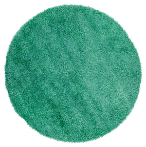 Chandra Rugs Zara 100% Polyester Hand-Woven Contemporary Rug Blue 7'9 Round