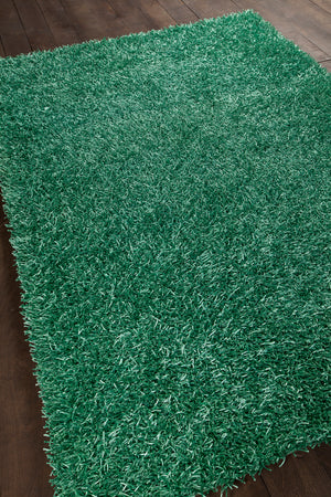 Chandra Rugs Zara 100% Polyester Hand-Woven Contemporary Rug Blue 9' x 13'