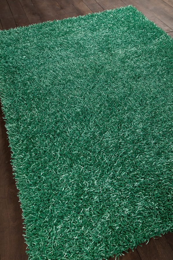 Chandra Rugs Zara 100% Polyester Hand-Woven Contemporary Rug Blue 9' x 13'