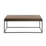 Modern Coffee Table with Metal Accent Legs