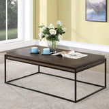 Legends Furniture Modern Coffee Table with Metal Accent Legs ZARC-4200