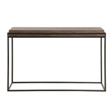 Legends Furniture Modern Sofa Table with Metal Accent Legs ZARC-4300