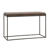 Legends Furniture Modern Sofa Table with Metal Accent Legs ZARC-4300