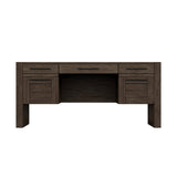Modern Traditional Executive Desk with File Cabinet Drawers