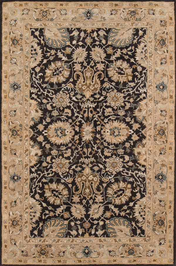Momeni Zarin ZR-02 Hand Tufted Traditional Oriental Indoor Area Rug Charcoal 9'6" x 13'6" ZARINZR-02CHR96D6