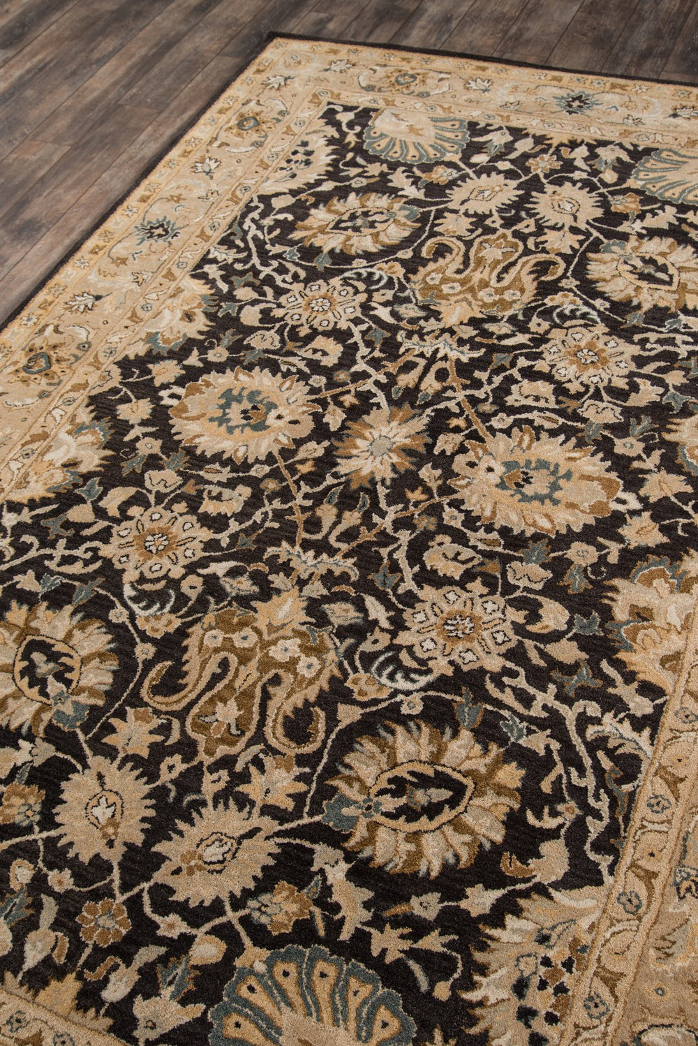 Momeni Zarin ZR-02 Hand Tufted Traditional Oriental Indoor Area Rug Charcoal 9'6" x 13'6" ZARINZR-02CHR96D6