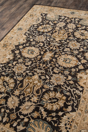 Momeni Zarin ZR-02 Hand Tufted Traditional Oriental Indoor Area Rug Charcoal 9'6" x 13'6" ZARINZR-02CHR96D6