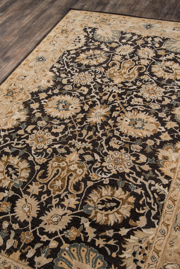 Momeni Zarin ZR-02 Hand Tufted Traditional Oriental Indoor Area Rug Charcoal 9'6" x 13'6" ZARINZR-02CHR96D6