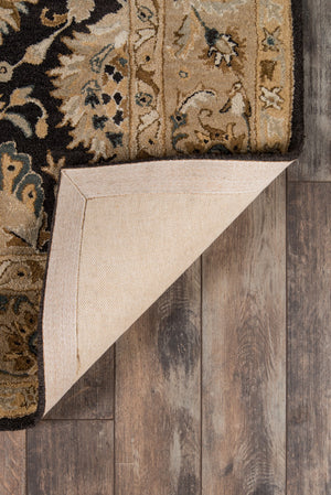 Momeni Zarin ZR-02 Hand Tufted Traditional Oriental Indoor Area Rug Charcoal 9'6" x 13'6" ZARINZR-02CHR96D6