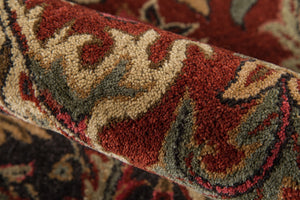Momeni Zarin ZR-06 Hand Tufted Traditional Oriental Indoor Area Rug Pomegranate 9'6" x 13'6" ZARINZR-06POM96D6