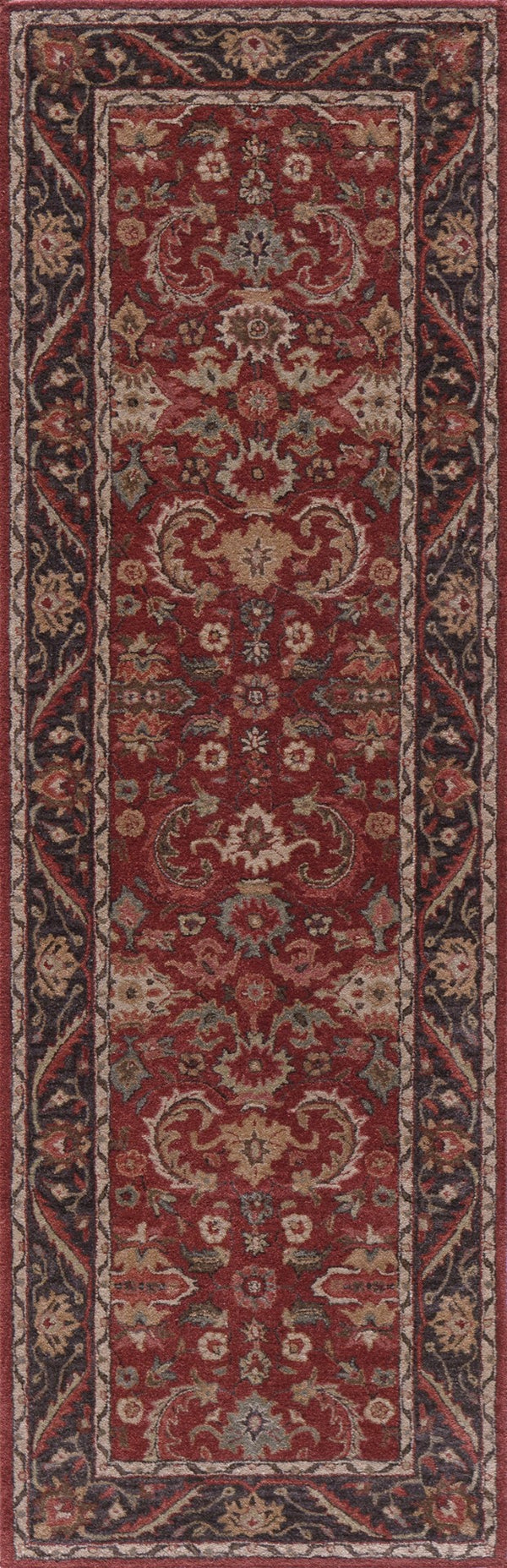 Momeni Zarin ZR-06 Hand Tufted Traditional Oriental Indoor Area Rug Pomegranate 9'6" x 13'6" ZARINZR-06POM96D6