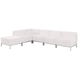 English Elm EE3121 Contemporary Commercial Grade Modular Set Melrose White EEV-17684