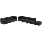 English Elm EE3137 Contemporary Commercial Grade Modular Set Black EEV-17706