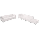 English Elm EE3137 Contemporary Commercial Grade Modular Set Melrose White EEV-17707