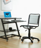 Bungie Low Back Office Chair in Black with Graphite Black Frame and Black Base