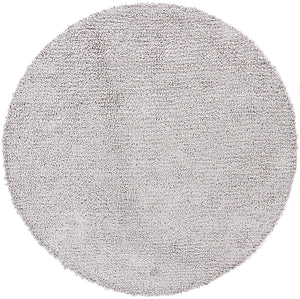 Chandra Rugs Zeal 65% Wool + 35% Viscose Hand-Woven Contemporary Shag Rug Grey 7'9 Round