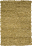 Chandra Rugs Zeal 65% Wool + 35% Viscose Hand-Woven Contemporary Shag Rug Olive Green 9' x 13'