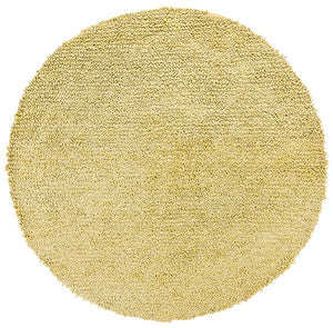 Chandra Rugs Zeal 65% Wool + 35% Viscose Hand-Woven Contemporary Shag Rug Olive Green 7'9 Round