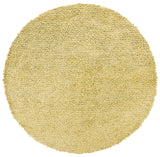 Chandra Rugs Zeal 65% Wool + 35% Viscose Hand-Woven Contemporary Shag Rug Olive Green 7'9 Round