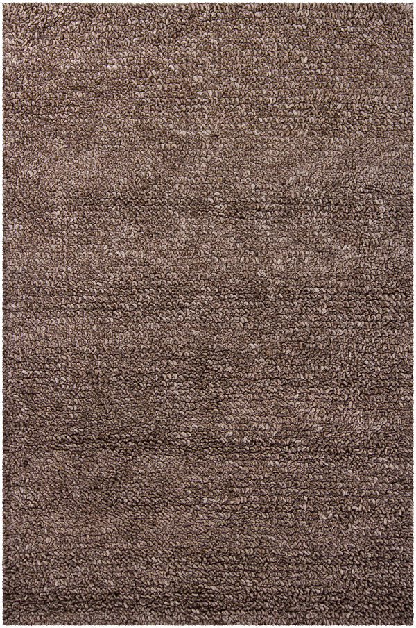 Chandra Rugs Zeal 65% Wool + 35% Viscose Hand-Woven Contemporary Shag Rug Charcoal 9' x 13'