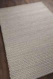 Chandra Rugs Zensar 100% Wool Hand-Woven Contemporary Rug Ivory 7'9 x 10'6