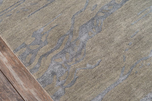 Momeni Zen ZEN-2 Hand Tufted Contemporary Abstract Indoor Area Rug Grey 8' x 11' ZEN00ZEN-2GRY80B0