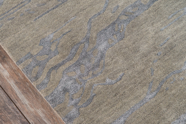 Momeni Zen ZEN-2 Hand Tufted Contemporary Abstract Indoor Area Rug Grey 8' x 11' ZEN00ZEN-2GRY80B0