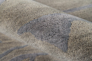 Momeni Zen ZEN-2 Hand Tufted Contemporary Abstract Indoor Area Rug Grey 8' x 11' ZEN00ZEN-2GRY80B0