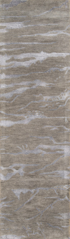 Momeni Zen ZEN-2 Hand Tufted Contemporary Abstract Indoor Area Rug Grey 8' x 11' ZEN00ZEN-2GRY80B0