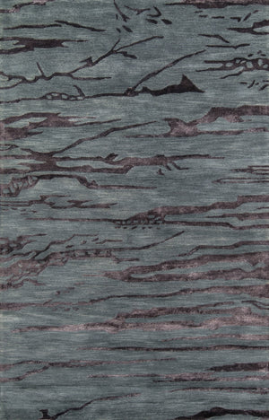 Momeni Zen ZEN-2 Hand Tufted Contemporary Abstract Indoor Area Rug Slate 8' x 11' ZEN00ZEN-2SLT80B0