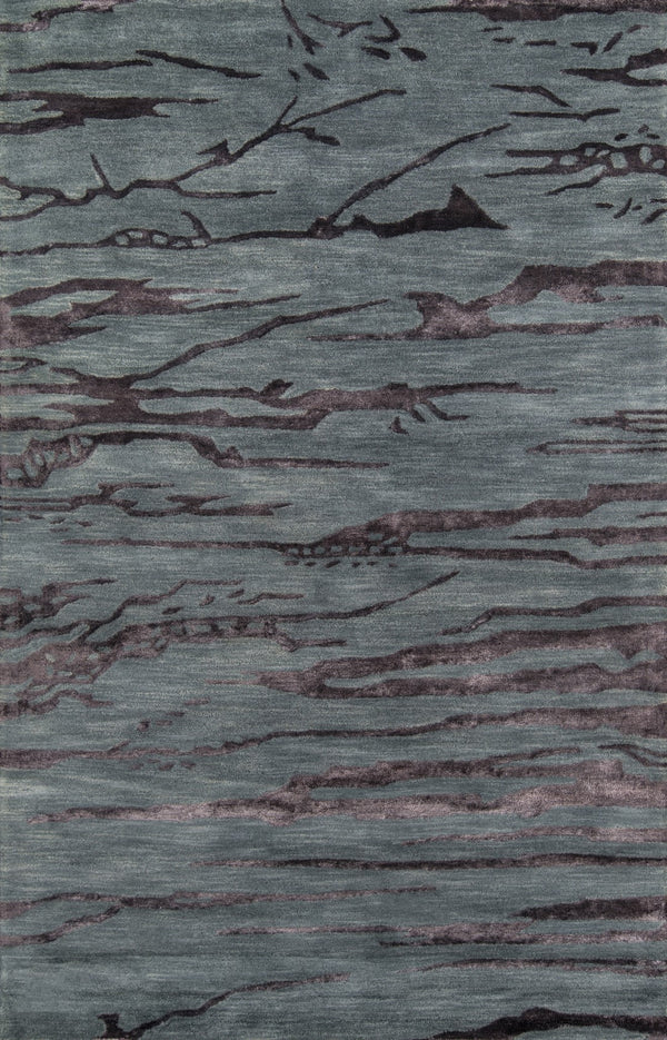 Momeni Zen ZEN-2 Hand Tufted Contemporary Abstract Indoor Area Rug Slate 8' x 11' ZEN00ZEN-2SLT80B0