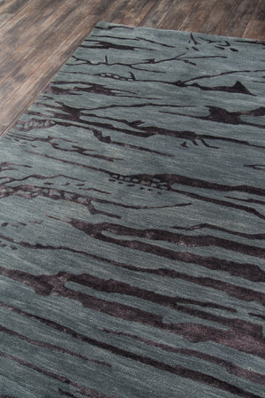 Momeni Zen ZEN-2 Hand Tufted Contemporary Abstract Indoor Area Rug Slate 8' x 11' ZEN00ZEN-2SLT80B0