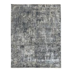 AMER Rugs Zenith ZEN-1 Hand-Knotted Abstract Modern & Contemporary Area Rug Gray/Blue 10' x 14'
