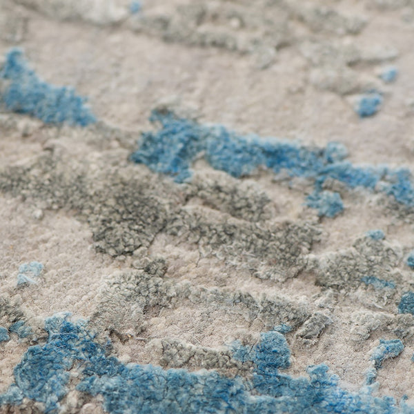 AMER Rugs Zenith ZEN-11 Hand-Knotted Abstract Modern & Contemporary Area Rug Blue 10' x 14'