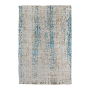 AMER Rugs Zenith ZEN-11 Hand-Knotted Abstract Modern & Contemporary Area Rug Blue 10' x 14'