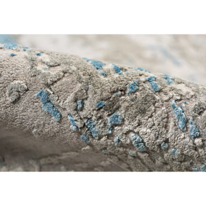 AMER Rugs Zenith ZEN-11 Hand-Knotted Abstract Modern & Contemporary Area Rug Blue 10' x 14'