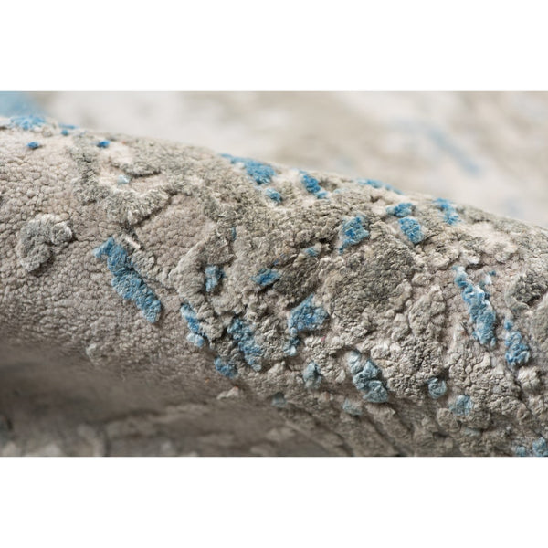 AMER Rugs Zenith ZEN-11 Hand-Knotted Abstract Modern & Contemporary Area Rug Blue 10' x 14'