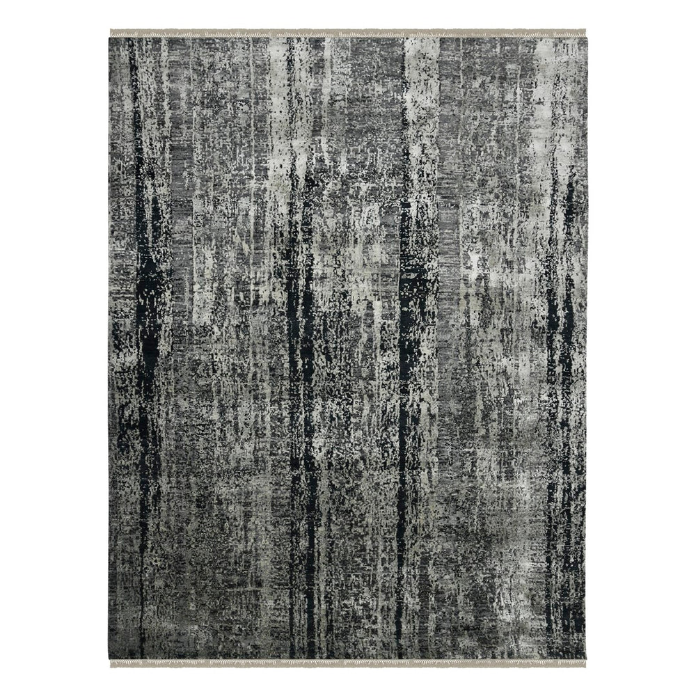 AMER Rugs Zenith ZEN-38 Hand-Knotted Abstract Modern & Contemporary Area Rug Charcoal 10' x 14'