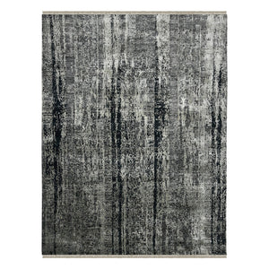 AMER Rugs Zenith ZEN-38 Hand-Knotted Abstract Modern & Contemporary Area Rug Charcoal 10' x 14'