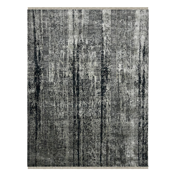 AMER Rugs Zenith ZEN-38 Hand-Knotted Abstract Modern & Contemporary Area Rug Charcoal 10' x 14'