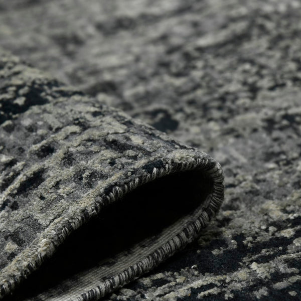 AMER Rugs Zenith ZEN-38 Hand-Knotted Abstract Modern & Contemporary Area Rug Charcoal 10' x 14'