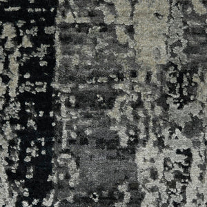 AMER Rugs Zenith ZEN-38 Hand-Knotted Abstract Modern & Contemporary Area Rug Charcoal 10' x 14'