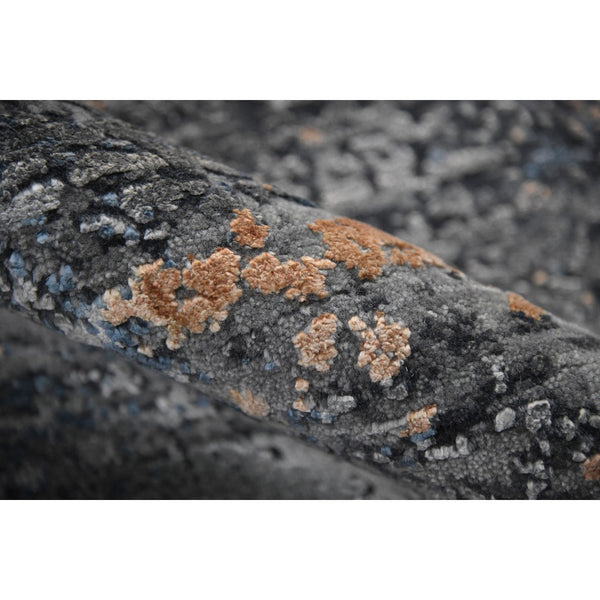 AMER Rugs Zenith ZEN-55 Hand-Knotted Abstract Modern & Contemporary Area Rug Dark Gray 10' x 14'