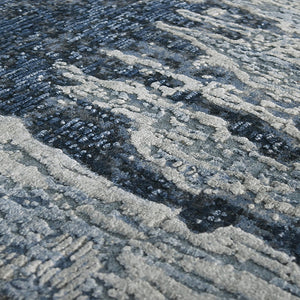 AMER Rugs Zenith ZEN-82 Hand-Knotted Abstract Modern & Contemporary Area Rug Blue 10' x 14'