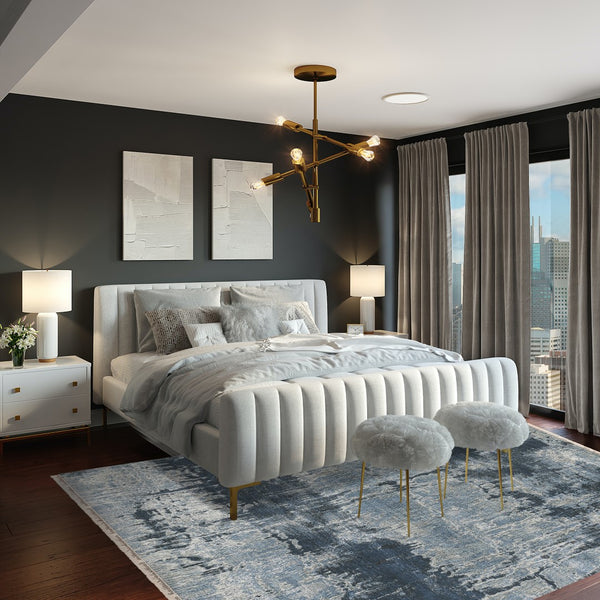 AMER Rugs Zenith ZEN-82 Hand-Knotted Abstract Modern & Contemporary Area Rug Blue 10' x 14'