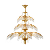 Bethel Copper Chandelier in Solid Copper & Crystal