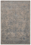 Chandra Rugs Zina 70% Wool + 30% Viscose Hand-Tufted Traditional Rug Blue/Beige 7'9 x 10'6
