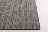 Chandra Rugs Ziva 100% Wool Hand-Woven Contemporary Flat Rug Grey/Black 9' x 13'