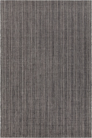 Chandra Rugs Ziva 100% Wool Hand-Woven Contemporary Flat Rug Grey/Black 9' x 13'